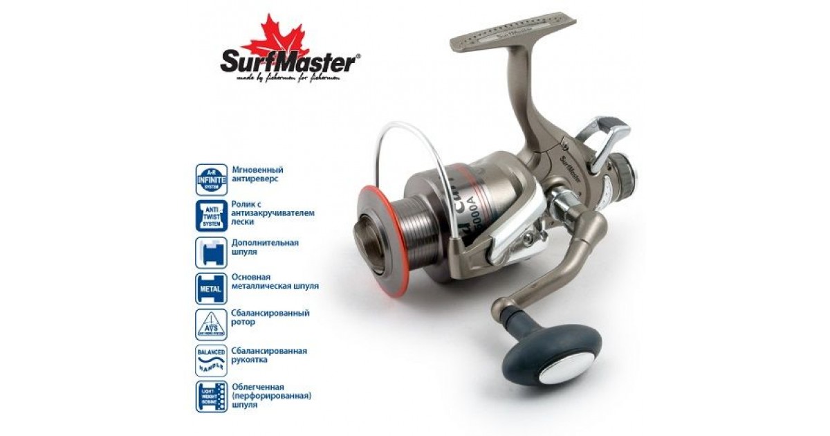 Катушка SURF MASTER Wild Carp 5000A, 5 ш.п.+ 1 р. - купить в Минске, РБ ...